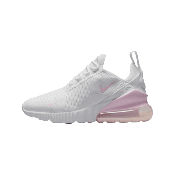 NIKE GRADE SCHOOL AIR MAX 270 GS "WHITE LIGHT SMOKE GREY PINK FOAM (GS)" 943345 122 943345 122 from Stadium Goods