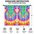 thumbnail image 2 of Blackout Kids Curtains,Colorful Rainbow Tie Dye Spiral Pattern Childrens Insulated Curtains Set Of 2,Bedroom Essentials,Toddler Room Decor 52"x84", 2 of 5