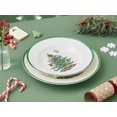 thumbnail image 4 of Juego de 4 platos de sopa con forma de árbol de Navidad en forma de árbol de Navidad, 23 cm, gres, 4 of 7