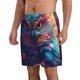 thumbnail image 2 of Fotbe Colorful Feather Owl Trajes de Baño Estampados para Hombre, Shorts de Verano de Secado Rápido, Ropa de Playa, Bañadores-XX-Large, 2 of 6