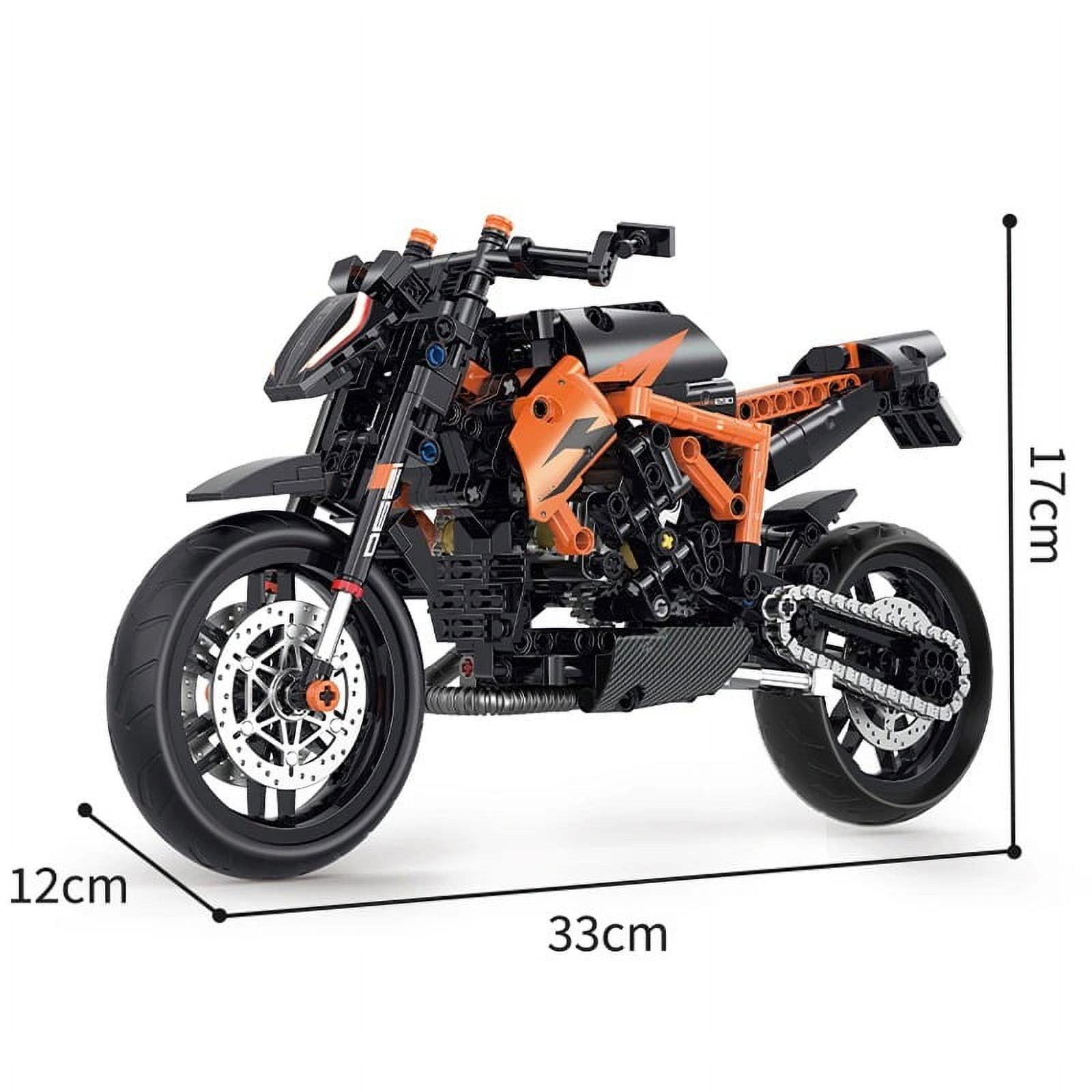 KTM 1290 Super Duke R 1:8 Motorbike Model Building compatible with