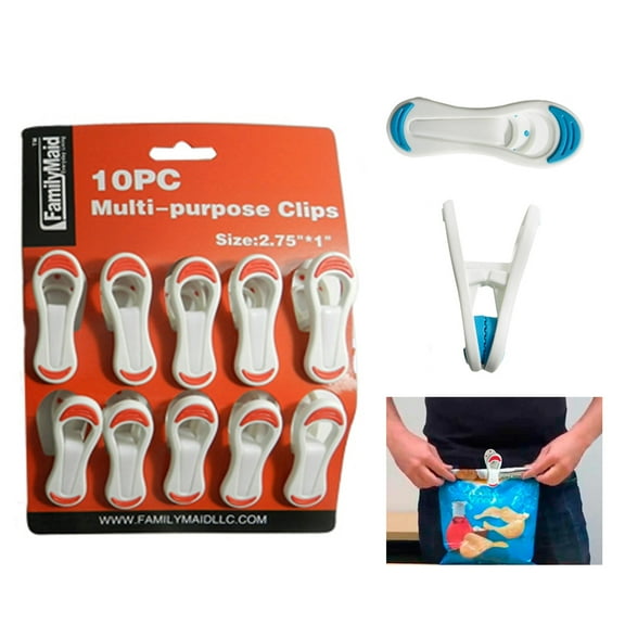 20 Kitchen Chip Snack Food Storage Sealing Bag Clips Clamps Multi Purpose Craft