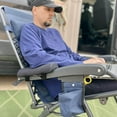 thumbnail image 4 of Folding recliner Cushion Armrest Padding Durable Material Black Accessories, 4 of 9