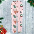 thumbnail image 5 of Women Christmas Outfit Festive High Waisted Stretch Sweatpants For Women With Lace Up Detail And Comfortable Holiday Print Design White M, 5 of 5