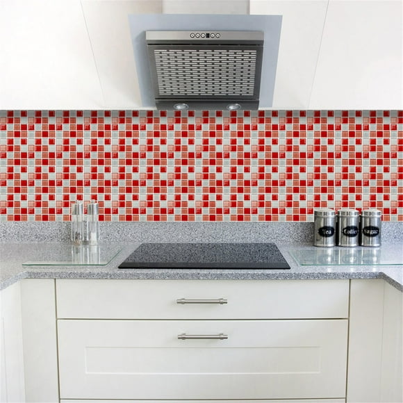 10 Pieces Mosaics Tile Stickers Peel And Stick Waterproof Self Adhesive Granites Flooring 3D Wall Tile Stickers For Kitchen Bathroom Living Room