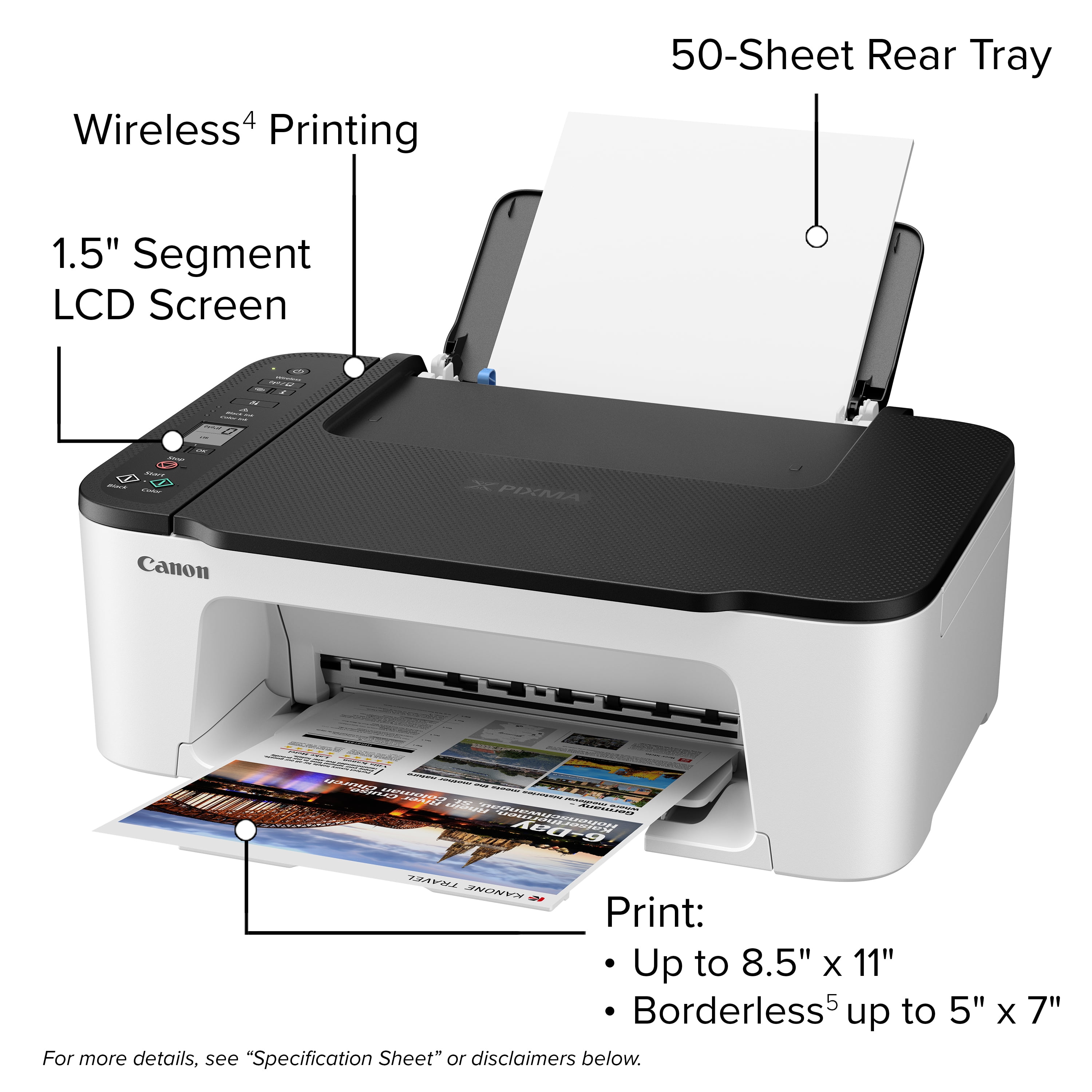 Canon PIXMA All-in-One Wireless Printer with Print, Copy and Features -