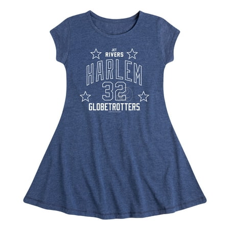 

Harlem Globetrotters - Jet Rivers - Toddler And Youth Girls Fit And Flare Dress