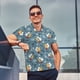 thumbnail image 4 of Fotbe Surf Shark Camiseta Polo de Golf para Hombre con Estampado – Camisa Deportiva Transpirable con Cuello Abotonado-Medium, 4 of 6