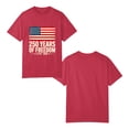 thumbnail image 3 of 250 Anniversary USA Shirt Men 4th of July Shirts 1776-2026 250th Birthday T-Shirt Patriotic Shirts Tops, OdeJous T-Shirt Wine Red, S, 3 of 5