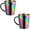 Multicolor, variant on 10oz 18/8 Stainless Steel Coffee Mugs Set of 2, Double Walled Insulated Coffee Cups with Handles, Dishwasher Safe (Blue)
