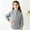 Gray, variant on Swuxness Kids Long Sleeve Casual Undershirt Crew Neck Solid Color Pullover Comfortable Fall Tops Outerwear