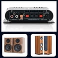 thumbnail image 4 of Amplificador de Cine en Casa -838, Amplificador de Potencia HiFi de 2.1 Canales, Amplificador de Sonido para Coche, Reproductor Multimedia, Subwoofer, Bluetooth, A, 4 of 7