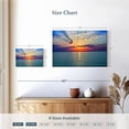 thumbnail image 4 of Elephant Stock Golden Beach Sunrise Wall Art - Horizontal Canvas Wall Art - Living Room Wall Decor - Beach Canvas - Blue And Orange Decor - 24" x 16", 4 of 8