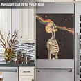 thumbnail image 3 of Yayeee Magnetic Dishwasher Cover for The Front Decoration Home Kitchen Machine Sticker Protector, Skeleton Stripes, 3 of 6