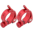 thumbnail image 3 of Seatpost Clip, Aluminum Alloy Easy To Install Seatpost Clamp  For 27.2MM Bikes Seatposts Red, 3 of 8