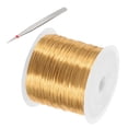 thumbnail image 1 of Alambre para manualidades de joyería Uxcell, alambres de cobre para bisutería con alicates para la fabricación de joyas 171 pies x 24 calibre 1, 1 of 7