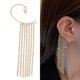 thumbnail image 1 of 20 estilos de lujo, cristal brillante, diamantes de imitación, borla larga, pendientes de Clip para oreja sin perforaciones para mujer, joyería de tendencia coreana para boda Tan Jianjun unisex, 1 of 2