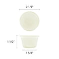 thumbnail image 2 of Excellante Fluted Melamine Ramekin Collection 1-1/2 oz., 2-1/2" Fluted Ramekin, Bone-Retail Pack, Melamine Dinnerware, Comes in Pack of 12, 2 of 2