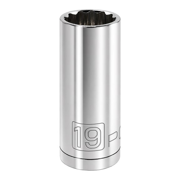 Powerbuilt 3/8 in. Drive x 19mm 12 Point Metric Deep Socket - 940069
