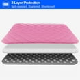 thumbnail image 2 of RAINYEAR 13 Inch Laptop Sleeve Diamond PU Leather Case Protective Shockproof Water Resistant Bag Compatible with 13.3 MacBook Air Pro Retina Touch Bar Surface for 13" Notebook Chromebook (Rose Red), 2 of 7