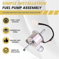 thumbnail image 4 of R1401-51350 12V Fuel Lift Pump R1401-51352 for Kubota Engine D722 D905 D1105 D1305 V1505 V2203 ZD221, 4 of 5