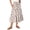 Beige, variant on Women's Printed Casual Skirt Floral Pattern High Waist Flowy Midi Length Summer Fashion A Line Beige L