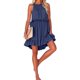 thumbnail image 2 of Top de verano sin mangas con volantes, elegante, de color liso, ligero y transpirable, lavable a máquina, ideal para las vacaciones y el uso diario, 2 of 5