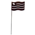 thumbnail image 1 of Village Wrought Iron RGS-72-B Flag Rusted Garden Stake, 1 of 1