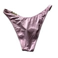 thumbnail image 7 of Victoria's Secret Swim Gold Chain Strap Push Up Padded Racerback Bikini 2 PC Set Light Pink Size 34DDD/Medium NWT, 7 of 7