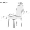 thumbnail image 3 of Funda elástica para silla de comedor de hotel para el hogar, tela a cuadros estilo diamante, funda para silla multifuncional, 3 of 5