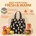 thumbnail image 5 of Cute Cartoon Corgi Insulated Lunch Bag for Women & Adults,Large Portable Soft Cooler Lunch Bag,Thermal Food Storage Tote with Pearl Cotton,8.66L,8.75x5.75x9.5 Inch, 5 of 6