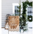 thumbnail image 5 of Let It Snow Garden flag 12.5x18 Winter Snowflake Christmas Tree Outside Decorations Rustic Wood Xmas Quotes Burlap Yard Flags Double Sided, 5 of 6