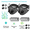 2 sets, variant on Reusable Half Face Cover Mask Respirator Anti Pollution Facepiece Sports Masks