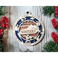 thumbnail image 3 of The Cabin Woodworker - Baltic Birch Wood - Kentucky State Ornament - Holo Cut Backing, 3 of 4