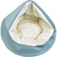 thumbnail image 4 of Cat Bed Comfortable Round Dog Bed Soft Pet Bed XZ025 (48 * 20, Cyan), 4 of 5