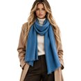 thumbnail image 2 of Unisex Women Men's Scarves Classic Wool Blend Scarf Solid Long Winter Scarf, 2 of 5
