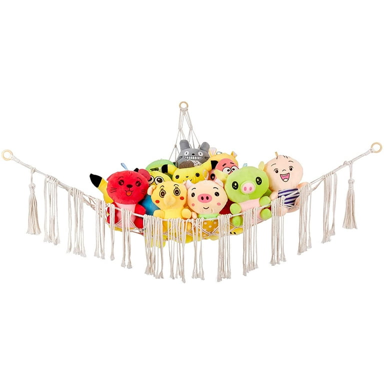 stuffed toy storage hanging children's room display corner animal