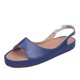 thumbnail image 3 of Sandalias cómodas para mujer, zapatos Retro de tacón bajo con punta abierta, moda de verano, 2021, 3 of 5