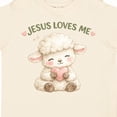 thumbnail image 4 of Inktastic Jesus Loves Me Cute Lamb Illustration Boys or Girls Toddler T-Shirt, 4 of 5