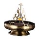 thumbnail image 1 of Estante chino para regalos, adornos, soporte para estante, quemador, decoración del hogar, marco de metal para Marrón, 1 of 6