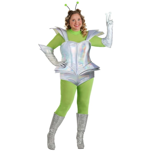 Plus Size Galactic Alien Babe Costume for Women