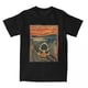 thumbnail image 5 of Camiseta de algodón para hombre con diseño artístico de Snoopy, Charlie Brown, Peanuts, Scream, cuello redondo, manga corta, idea de regalo, 5 of 5
