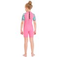 thumbnail image 2 of X-MANTA Traje de neopreno corto para niñas Traje de baño de una pieza Shorty con cremallera Traje de surf de manga corta de secado rápido para deportes acuáticos X-MANTA Traje de neopreno, 2 of 7