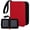 Red, variant on 1 Pocket Toploader Binder 40 Pockets One Pocket Mini Trading Card Album,Diamond Leather Small Card Binder for 3x4 Rigid Top Loaders,Portable TCG Photocard Holder-Blue