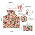 thumbnail image 7 of Dogs with Flowers Apron-Garden Aprons for Women with Pockets-Cotton Linen Waterproof Kitchen Cooking Gardening Aprons Adjustable for Kitchen,Cooking,BBQ and Salon 33x27 Inch, 7 of 7