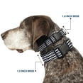 thumbnail image 2 of Buckle-Down Pet Collar, Dog Collar Plastic Buckle, Diamonds Stripe White Black, 15 to 24 Inches 1.0 Inch Wide, 2 of 8