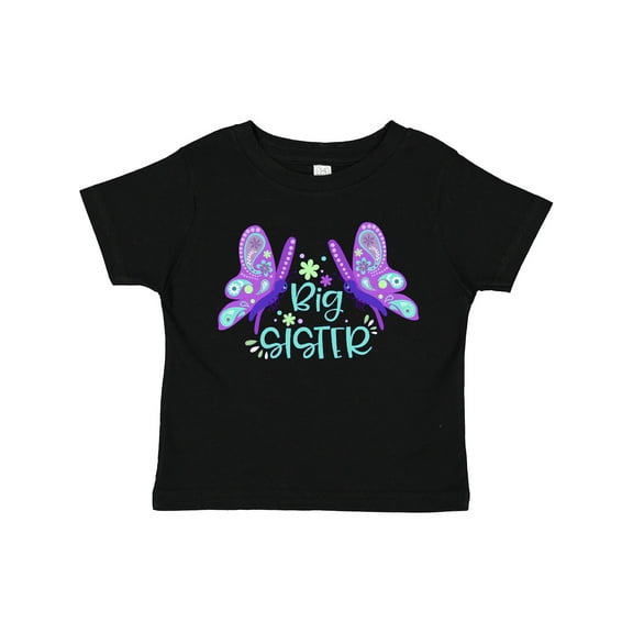 Inktastic Big Sister Cute Butterflies Girls Toddler T-Shirt