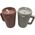 thumbnail image 2 of Hospital Insulated Double-Walled Water Pitchers 34 oz capacity With Flexible Straw and Pouring Spout 1 Rose and 1 Grey - (2 Pack), 2 of 5