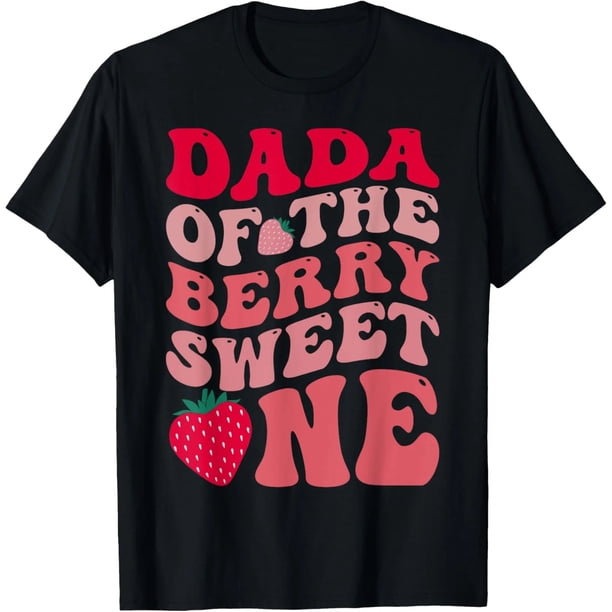 Playera de Cumpleaños de Dada de la Fresa para Mujer Talla Extra Grande