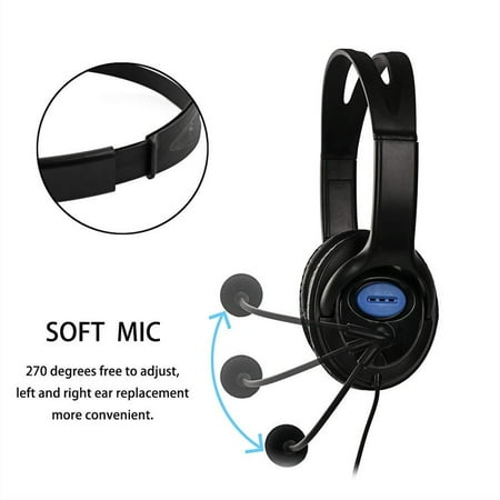 Stereo Wired Gaming Headsets Headphones with Mic for PS4 Sony PlayStation 4 PC
